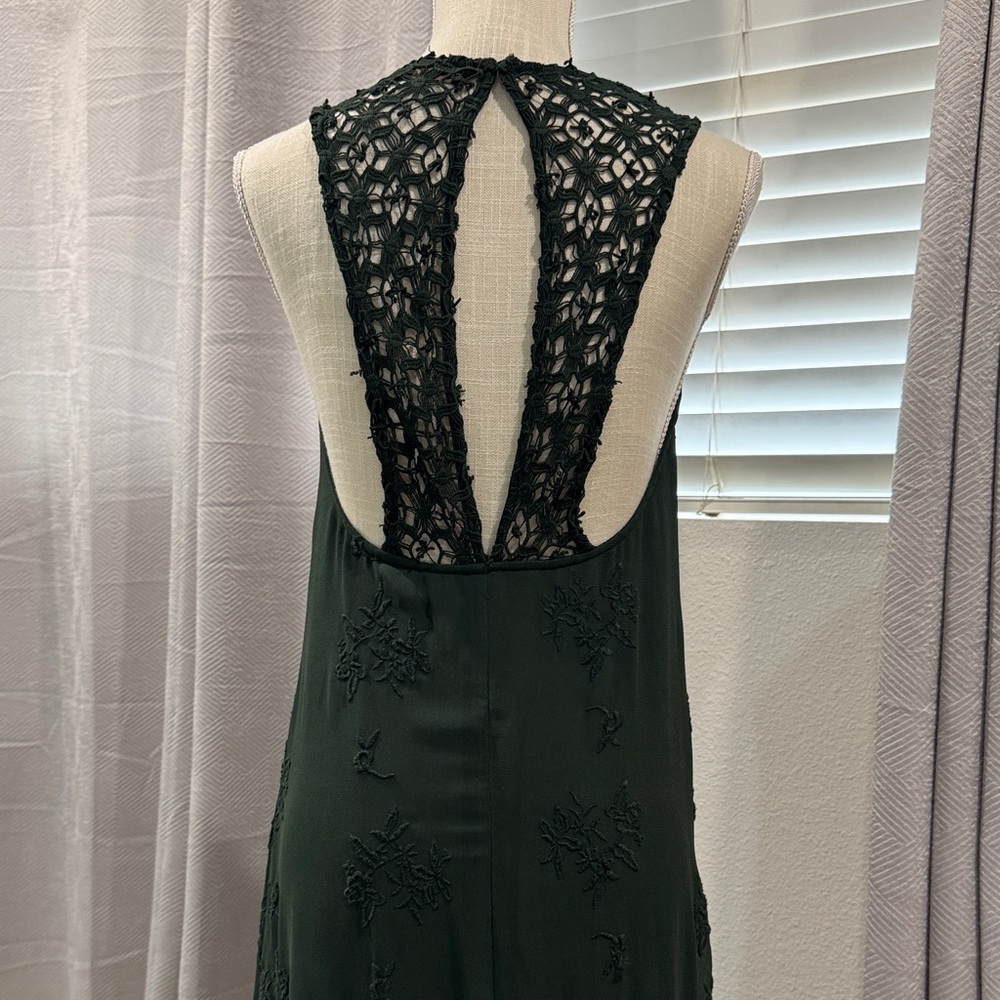 Zara Green Sleeveless Maxi Dress